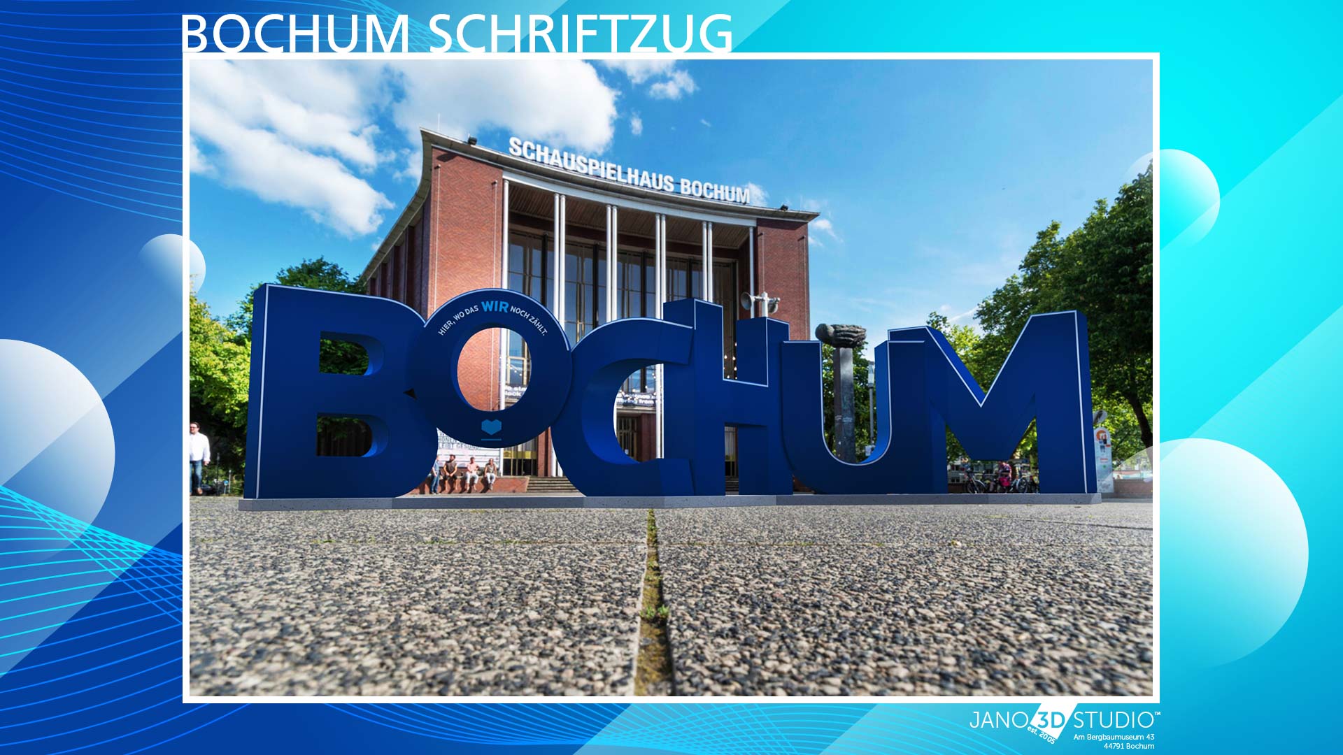 Bochum · Schrift im Raum – Projektansicht 4