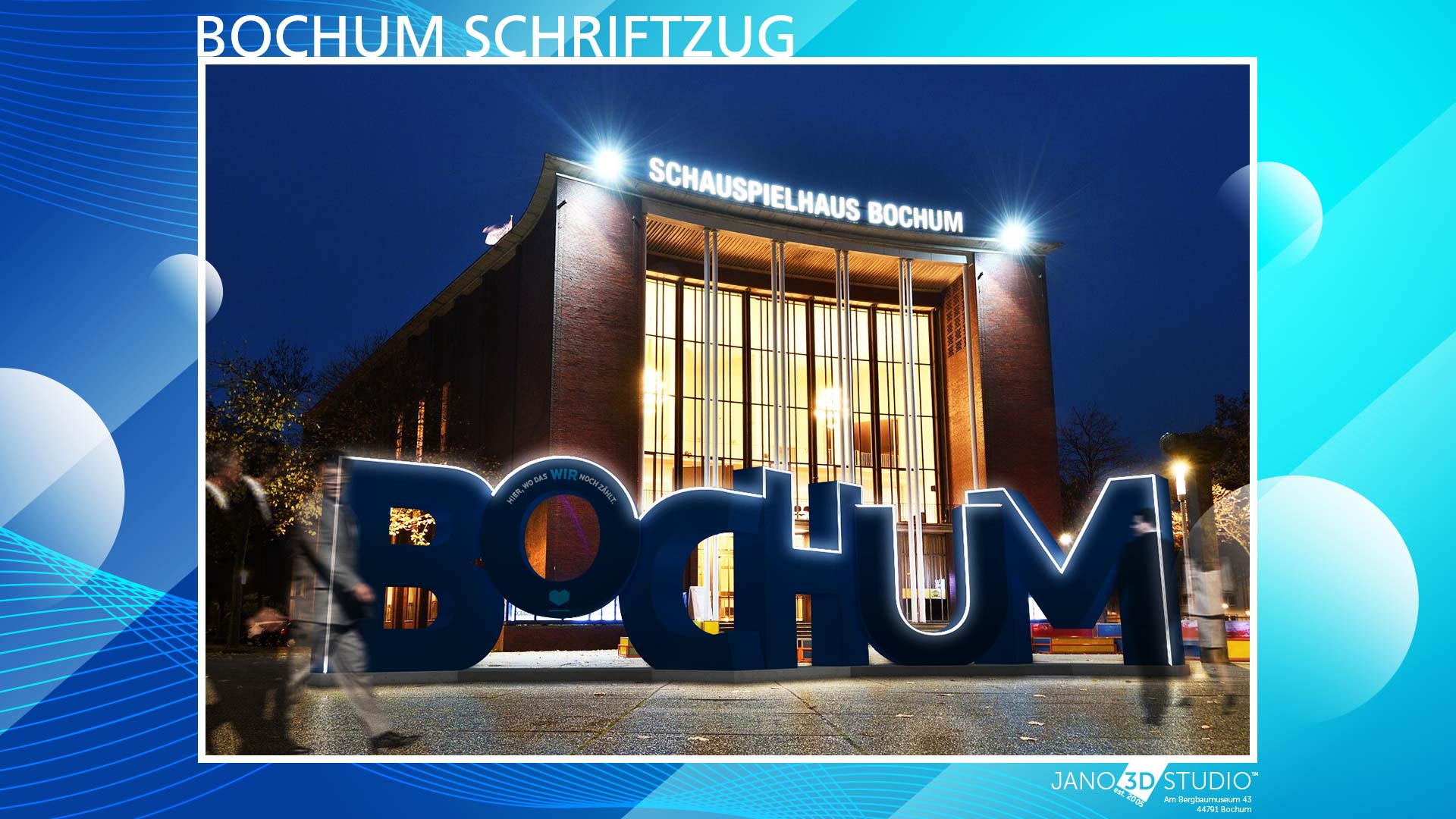 Bochum · Schrift im Raum – Projektansicht 3